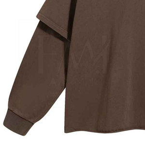 Productos de alta demanda Camisetas de dos capas con 100% camisetas de doble capa de algodón para hombres para personalizar su propio logotipo de marca - Product Image 1