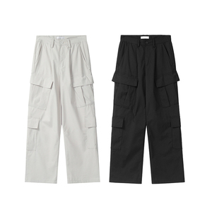 Pantalones de chándal con diseño de logotipo personalizado OEM, pantalones Cargo de alta calidad, pantalones Cargo de hombre de gran tamaño en blanco - Product Image 1