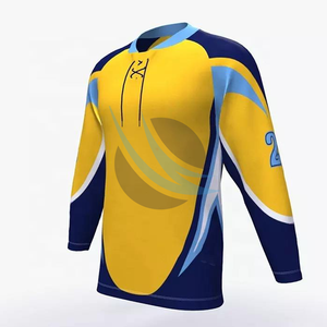 Camiseta de hockey hecha a medida del equipo juvenil 2025, impresión sublimada totalmente personalizable, servicio OEM ODM, ropa deportiva, camiseta de hockey sobre hielo - Product Image 1