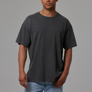 Camiseta Formal de Manga Corta con Cuello Redondo para Hombre BlanqWear, Ajuste Holgado, 100% Algodón Premium de 280g, Antibacteriana y de Secado Rápido - Product Image 1