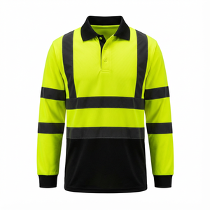 Chemise de sécurité de première classe respirante à haute visibilité avec manches courtes, vêtements de travail avec bandes réfléchissantes à bas prix - Product Image 3