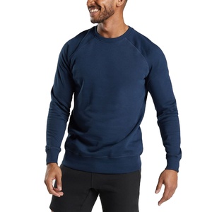 Logo personnalisé Hommes Ras Du Cou Sweat Régulier Coton Mélangé Éponge Pull Brodé Sweat Fabricant OEM En Gros - Product Image 1
