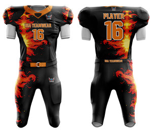 Uniformes de football américain nouvelle conception imprimés par sublimation style unique Offre Spéciale équipement de football grande taille - Product Image 1