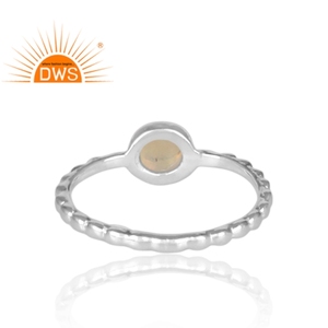 Best Selling Fine Sterling Silver Natural Ethiopian <b>Opal</b> Gemstone Stackable Ring Jewelry For Women <b>Gift</b> For Her - Product Image 4