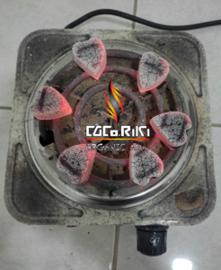 100% pure coquille de noix de coco narguilé briquettes de charbon de bois qualité supérieure indonésie briket en forme de coeur pour Shisha narguilé - Product Image 4