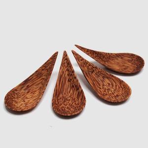Juego de cucharas y tenedores de madera de coco biodegradables desechables ecológicos al por mayor para juegos de utensilios de cocina para el hogar y la cocina - Product Image 4