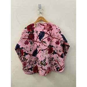 Chaqueta de algodón acolchada con estampado a mano de Blush Garden para la primavera - Product Image 2