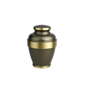 Urne funéraire en aluminium écologique à succès avec design Art Déco, couleur personnalisée, décoration intérieure de haute qualité pour les cendres humaines - Product Image 5