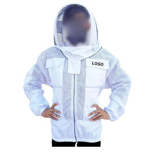 Veste de protection pour apiculteur avec voile rond et tissu en coton, veste d'apiculteur de qualité supérieure avec voile en maille amovible - Product Image 3