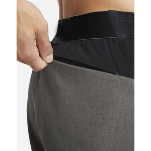 Shorts de sport personnalisés unis en polyester pour homme, entrejambe 5 pouces, pour la course et l'entraînement - Product Image 3