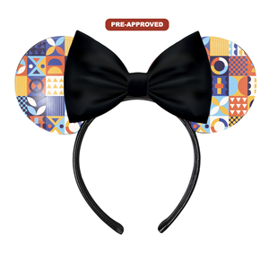 Diadema Personalizada de Fábrica con Diseño Botánico Pre-Aprobado, Accesorio para el Cabello con Orejas de Ratón Hecho a Medida - Product Image 1