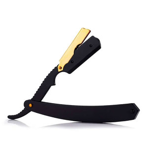 Maquinilla de afeitar profesional de borde recto de acero inoxidable antioxidante para salones de peluquería, herramienta de aseo más vendida para barberos - Product Image 4