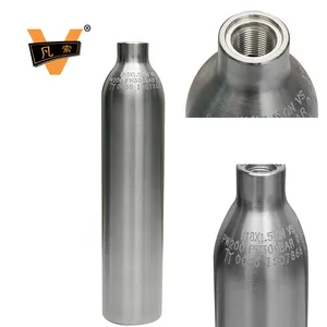 Food Grade 0.5l Aluminium Cilinder Co2 Gasfles Voor Soda Maker Soda Machine