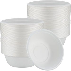 Tazón de 1000ml, tazón de bagazo biodegradable desechable, patrón circular para ensalada, fruta, Sushi, azúcar, pan, verduras, leche - Product Image 1