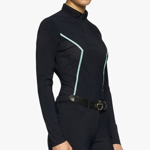 Nouvel arrivage de chemises d'équitation pour femmes Baselayer Top Show Shirt Sportswear Vêtements équestres personnalisés Chemise d'équitation en gros - Product Image 5