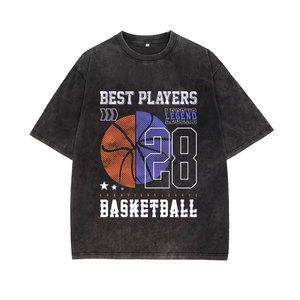 Ropa de hombre en blanco 100% algodón camiseta hombres 100% bordado personalizado puff o serigrafía chenille camisetas 2024 - Product Image 4