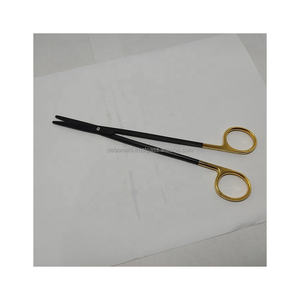 Tijeras de Disección Metzenbaum Negras, Instrumento Quirúrgico de Acero Inoxidable de Grado Médico de Alta Calidad, CE OEM, Marca Privada - Product Image 1