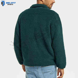 Veste polaire d'hiver à manches longues et fermeture éclair, couleur unie, respirante, écologique, en gros, personnalisable - Product Image 5