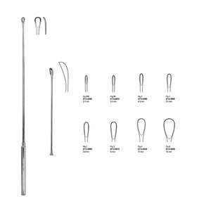 Pince à pierre biliaire en acier inoxydable chirurgical de base Luer Korte Scoop 6.6mm 32 cm Source d'alimentation manuelle pour enlever les calculs biliaires - Product Image 1