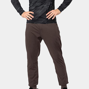 กางเกงวิ่งขายาวผ้าคอตตอน100เข้ารูปสำหรับผู้ชายกางเกงขาตรงแบบมีกระเป๋า - Product Image 2