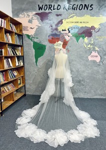 New Collection <b>Wedding</b> <b>Accessories</b> Bridal Veils Made From 3D Flower Handmade Best Selling with Best Price - Product Image 2