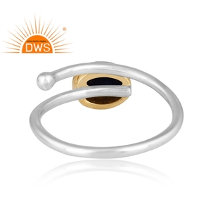 Best selling fine sterling silver natural <b>Lapis</b> <b>Lazuli</b> gemstone adjustable <b>ring</b> custom jewelry manufacturer - Product Image 4