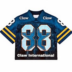 Nouveaux maillots de football américain personnalisés pour adultes, chemises en sublimation 100% polyester, protection UV, service OEM en gros - Product Image 1