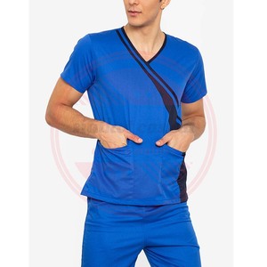 Conjuntos de uniformes de enfermería, uniformes médicos de manga corta, uniformes médicos profesionales de alta calidad, uniformes médicos para hombres - Product Image 2