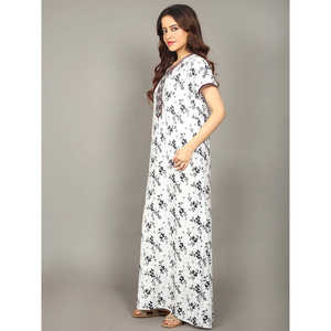 Camisón Largo de Viscosa Liva para Mujer Evolve, Súper Suave y Cómodo, con Cintura Elástica y Cierre con Cordón, Talla Única XL, Suministro ODM - Product Image 4