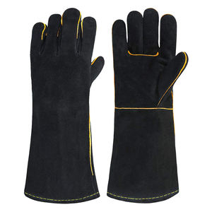 Guantes de soldadura de cuero personalizados con diseño de Palma única para hombre Solución de guantes de seguridad rentable para pedidos a granel - Product Image 5