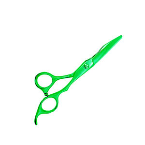 Tijeras de corte de pelo de lujo, tijeras de pelo de Color verde claro, herramienta de corte de pelo, tijeras de peluquero con reposapiés - Product Image 4