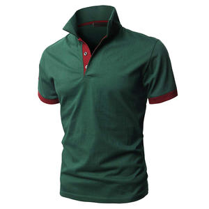 Été Nouveau Design Logo Personnalisé Vêtements Hommes à Manches Courtes T Shirt Casual Lapel Business Golf Polo Shirt Piqué Tissu Logo Personnalisé - Product Image 1