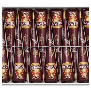 100% Natural <b>Golecha</b> <b>Henna</b> Mehndi Cones Premium Grade Ppd-Free Skin-Safe Long-Lasting Dark Stain Used Temporary Tattoo Cream - Product Image 1