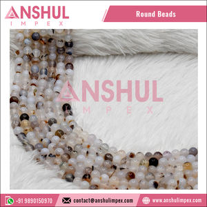 Perles d'onyx blanc de bonne qualité, brins de perles de pierres précieuses disponibles en taille personnalisée 4mm 8mm 6mm 10mm 12mm 14mm - Product Image 5