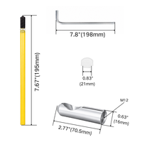Kit de fixation dissimulée JIELIN pour toilettes murales modernes, fixation par le bas, installation facile, clé hexagonale, modèle T3231 pour H8209660000001