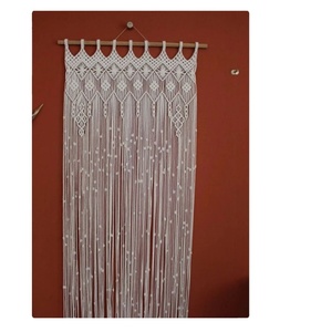 ม่านหน้าต่าง macrame | ม่านประตูสำหรับตกแต่งสวนหลังบ้านกลางแจ้งม่านแขวนผนังฉากหลังแต่งงานขนาดใหญ่ - Product Image 1