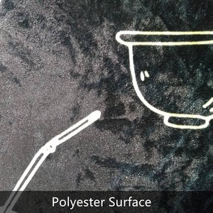 Ensemble de tapis de cuisine modernes personnalisés, tissés touffetés, antidérapants, absorbants, en velours polaire doux avec base en caoutchouc à pois - Product Image 4