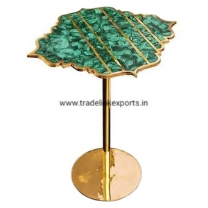 Malachite Semi-Precious Gemstone Accent Table Top Luxury & Superbe Comptoir pour la maison Parfait avec granit - Product Image 5