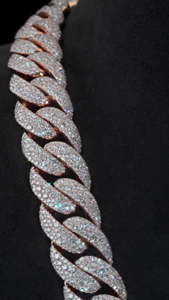 Cadena Cubana de Moissanita de 23 mm, Plata de Ley 925, Cierre de Limón, Longitud Personalizada - Product Image 3