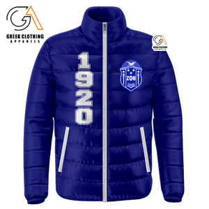 Veste matelassée réversible respirante pour femmes en gros, veste matelassée Zeta Phi Beta pour femmes, vêtements de rue, fermeture éclair double face - Product Image 6