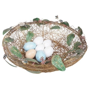 Cesta de Huevos de Hierro Hecha a Mano, Almohadillas de Anidación, Color y Forma Personalizables, Venta al por Mayor de Fábrica, Decoración para el Hogar de Pascua y Navidad - Product Image 1