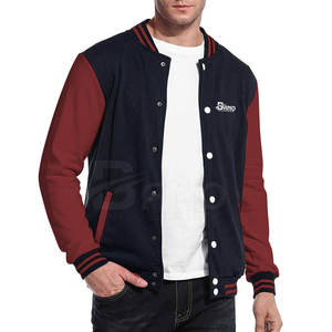 Vêtements d'hiver décontractés avec tissu de laine respirant Conception personnalisée Veste Letterman à manches longues de haute qualité pour hommes - Product Image 1