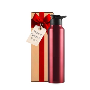 Bouteille d'eau en acier inoxydable Sipper de couleur super élégante avec boîte-cadeau disponible avec plus de durabilité pour une utilisation Article antirouille - Product Image 1