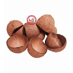 Mitades de Cáscara de Coco Natural Hechas a Mano para Manualidades y Decoración, Cuencos de Cáscara Seca Natural, Venta al por Mayor de Cuencos Naturales, Vajilla Sostenible - Product Image 1