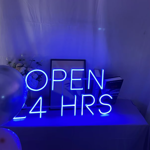 Customed Open 24 <span class=keywords><strong>Hours</strong></span> insegne al Neon nuova scheda prodotto insegna al Neon per Business adatto centro commerciale parco ospedali AC/DC alimentato - Product Image 4