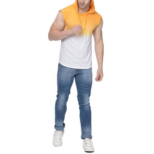 2026 Winter <b>Men</b> Casual style <b>Men's</b> Solid Color Loose fit Cotton <b>Sleeveless</b> <b>hoodies</b> New Arrival Blank Custom Logo <b>sleeveless</b> hood - Product Image 5