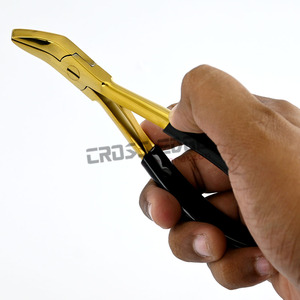 Outils d'extension de cheveux de haute qualité pince à sertir incurvée pince d'extension de cheveux Micro perle couleur or spéciale pour Micro perles - Product Image 4