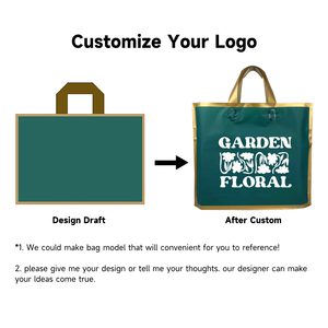 맞춤형 의류 포장 폴리 백 소프트 루프 핸들 Ldpe/Hdpe 토트 쇼핑 비닐 봉지 자체 로고 - Product Image 3