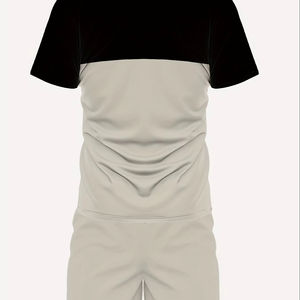 Conjunto de camisa con estampado 3D y pantalones cortos con cordón para hombre, ligero, ideal para salidas informales y actividades al aire libre - Product Image 1