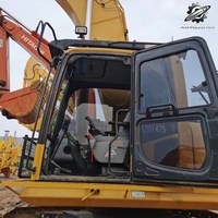 Excavatrice sur chenilles Komatsu PC450 de 45 tonnes, grande pelle minier lourde avec moteur SAA6D125E5, excavatrice de construction japonaise d'occasion